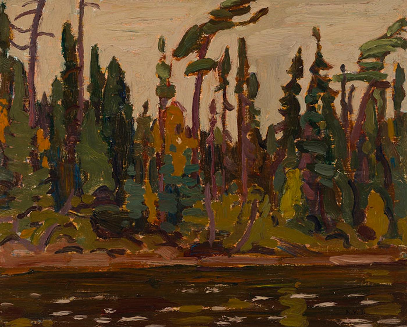 Alexander Young (A. Y.) Jackson (1882-1974) - Trees by the River (Algoma)