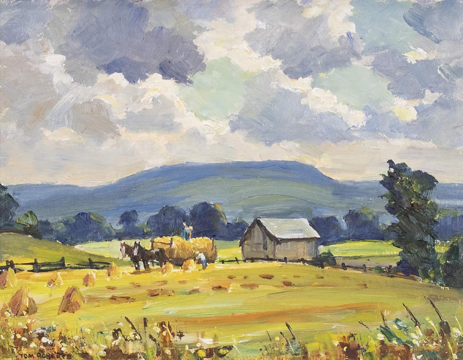 Thomas Keith (Tom) Roberts (1909-1998) - Hay Harvest - Hockley Valley