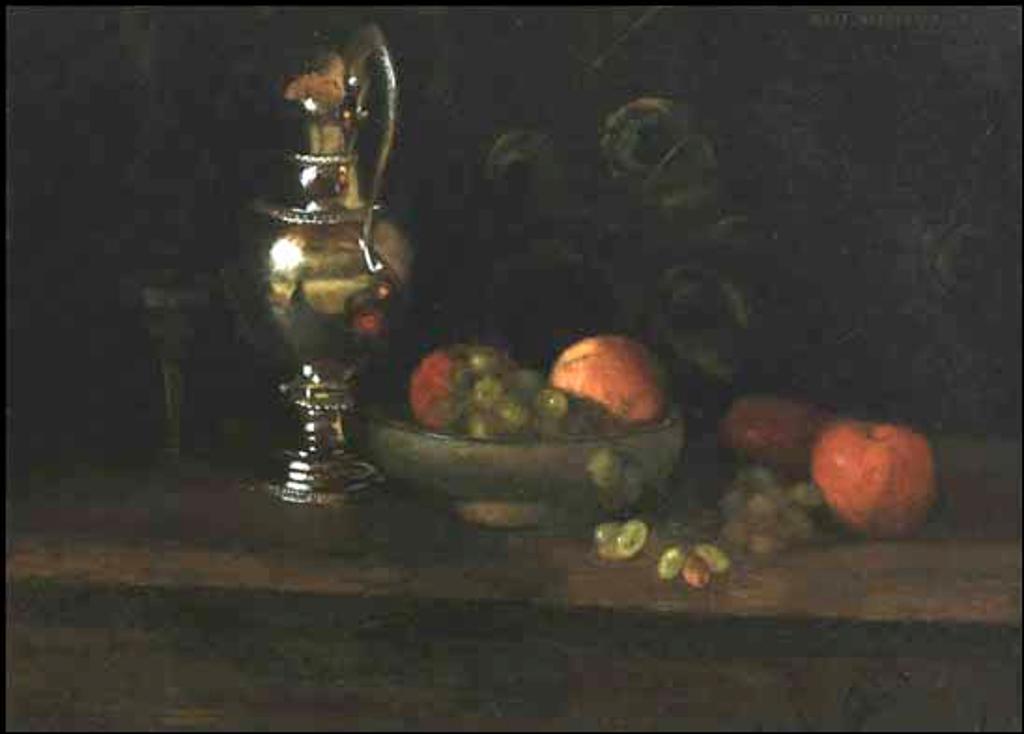 Mary Augusta Hiester Reid (1854-1921) - Still Life with Silver Pitcher