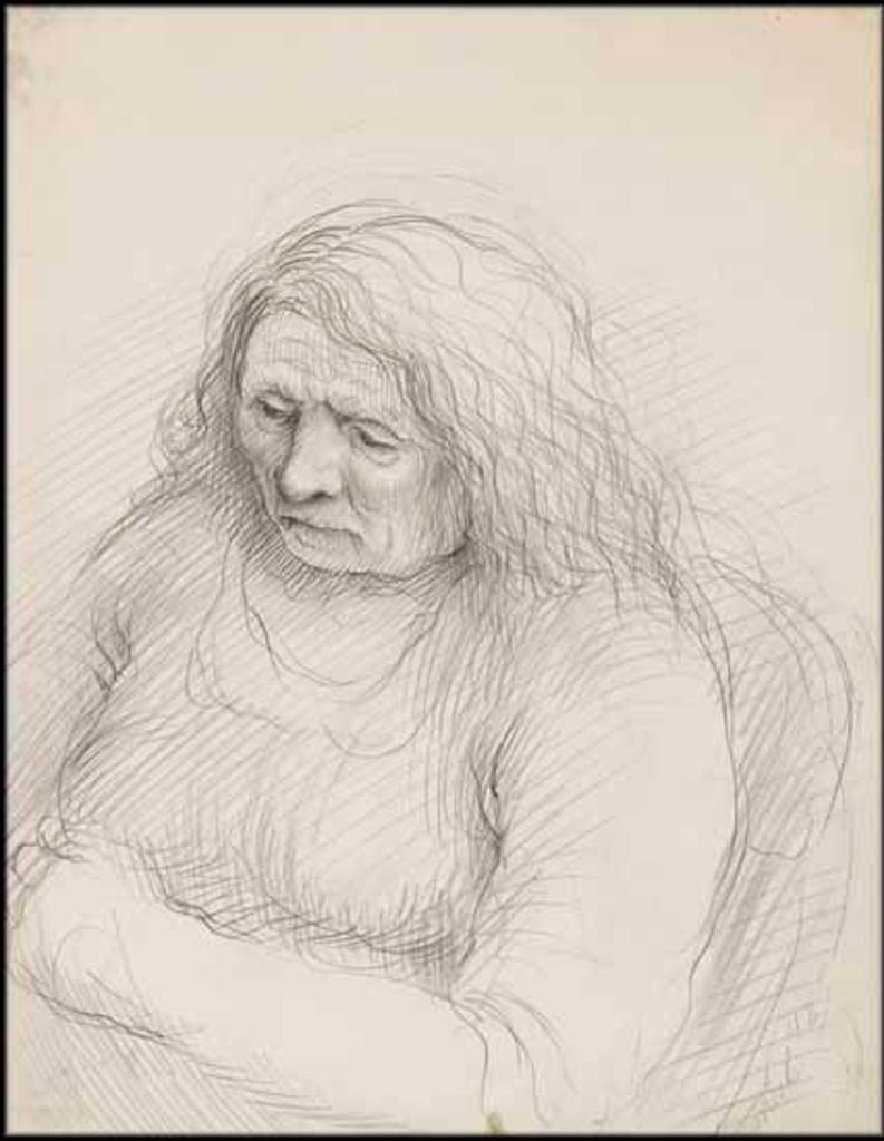 Miller Gore Brittain (1912-1968) - Portrait of an Elderly Woman