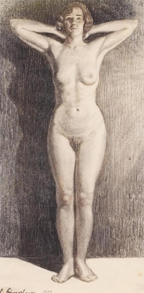 Ernest Friedrich Lindner (1897-1988) - Standing Nude; 1929