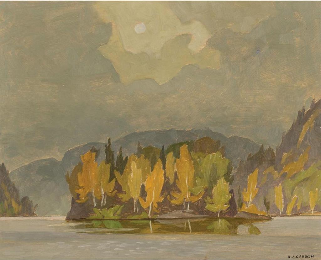 Alfred Joseph (A.J.) Casson (1898-1992) - Little Island - Oxtongue Lake, 1973