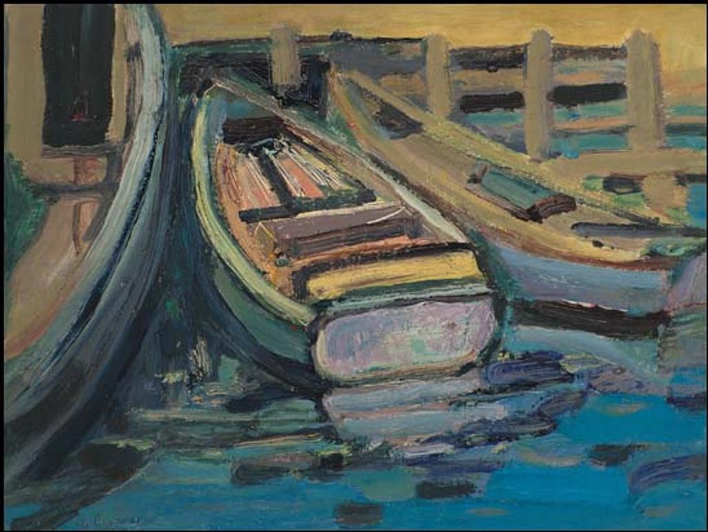 Arthur Lismer (1885-1969) - Boats in the Harbour, Ingonish