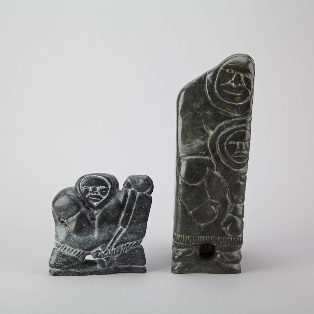 Charlie Inukpuk (1941) - Mother And Child, Woman With Spear