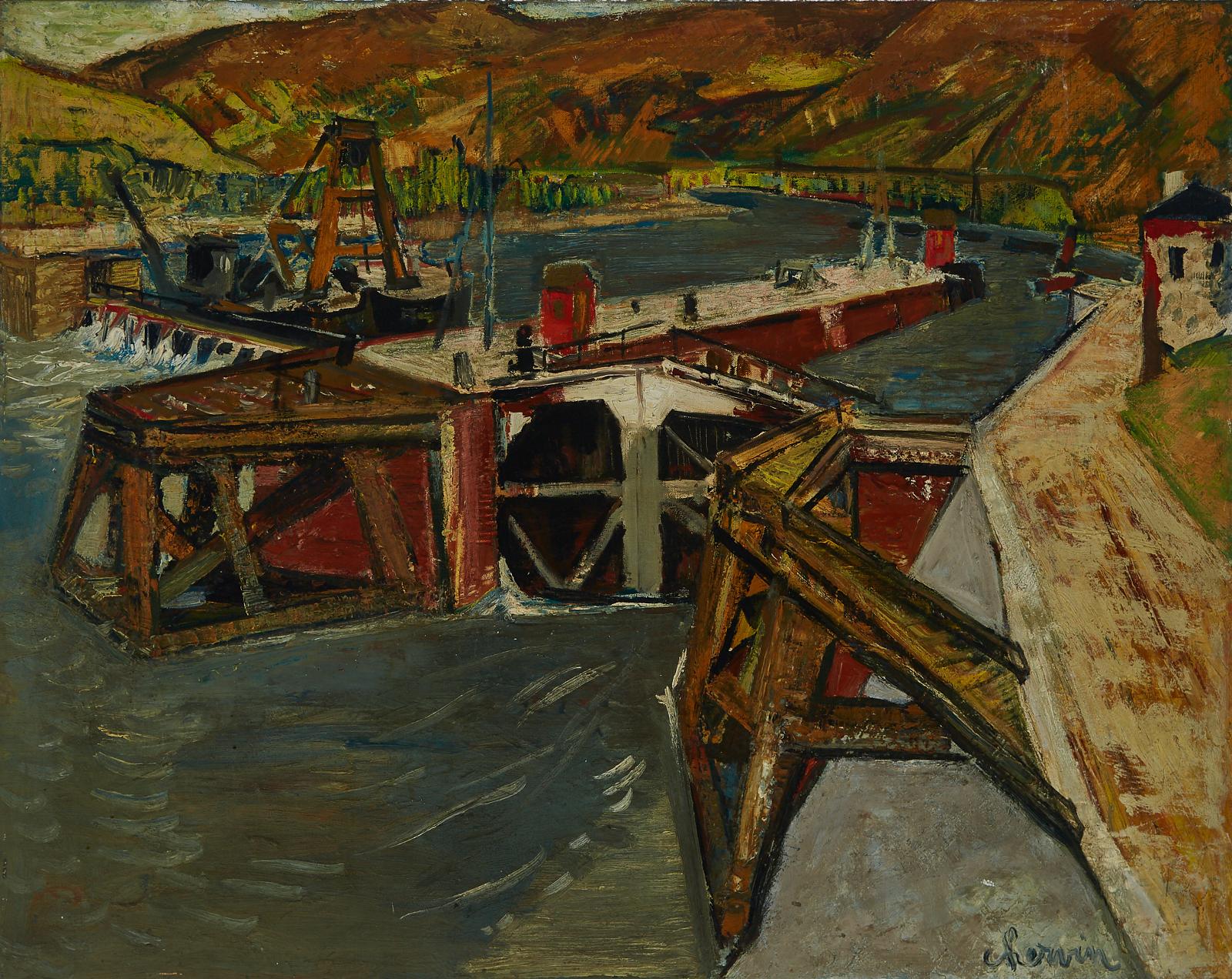 Louis Chervin (1905-1969) - Le Bourrage,  Août 1947