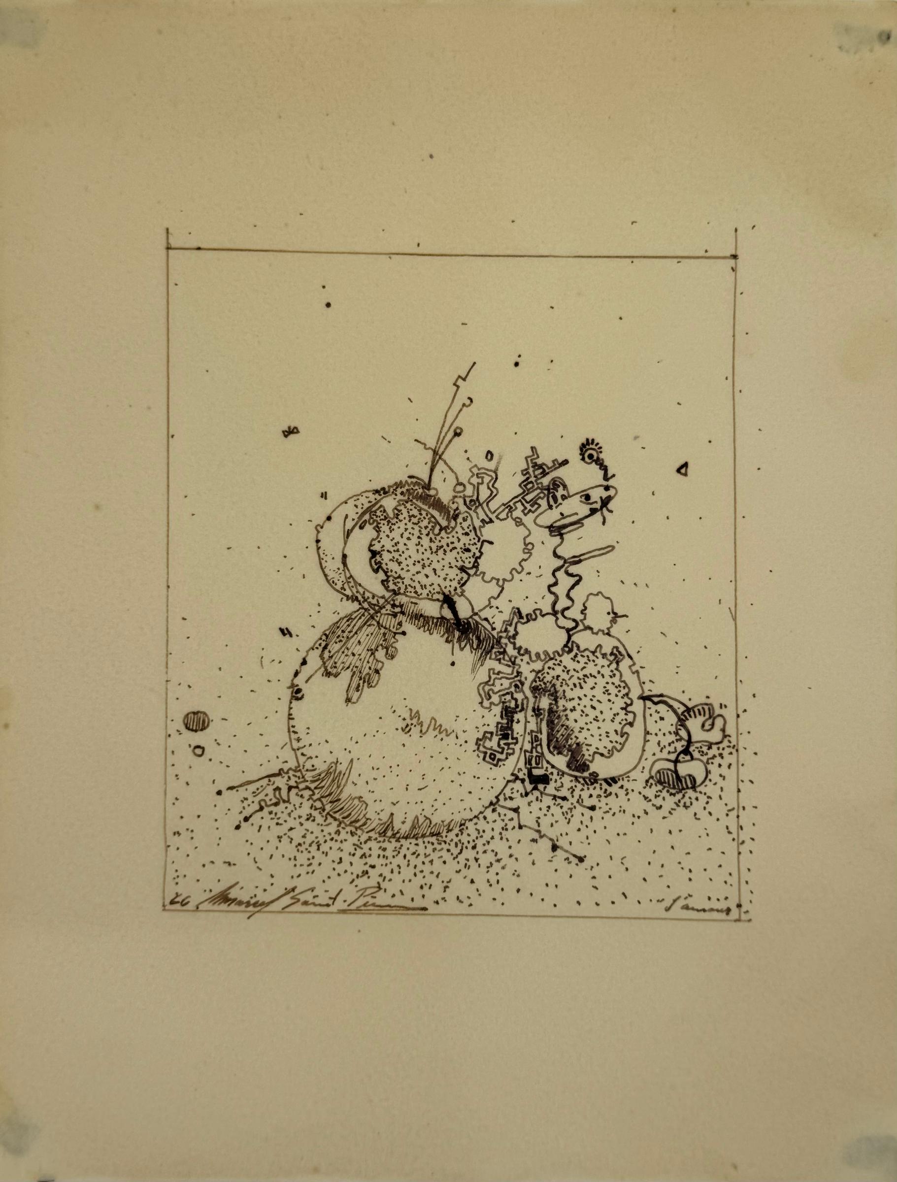 Marcel Saint-Pierre - Étude pour « l'Anti-Canne », Robert Soublière / Study for 