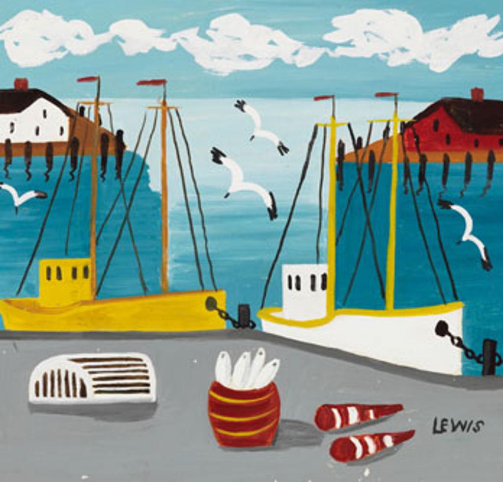 Maud Kathleen Lewis (1903-1970) - Fishing Boats