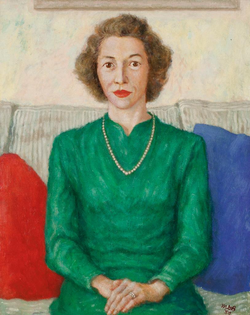Miller Gore Brittain (1912-1968) - Portrait Of A Woman