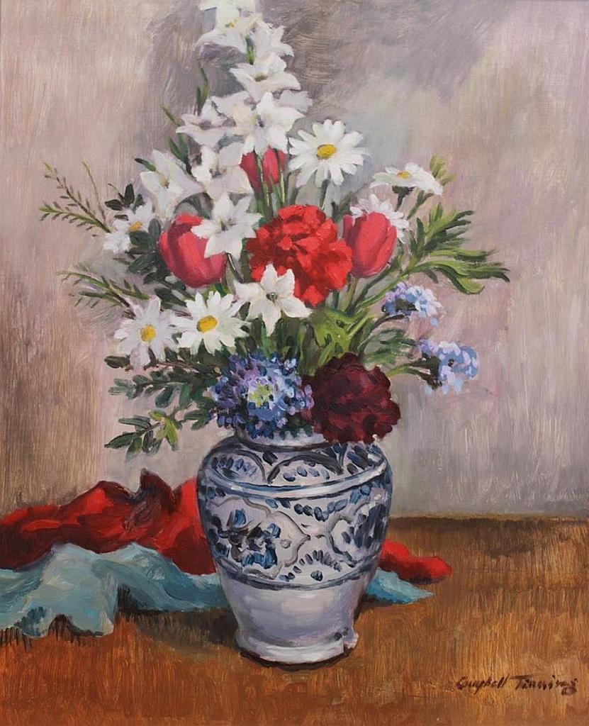 George Campbell Tinning (1910-1996) - UNTITLED-STILL LIKE FLOWER BOUQUET