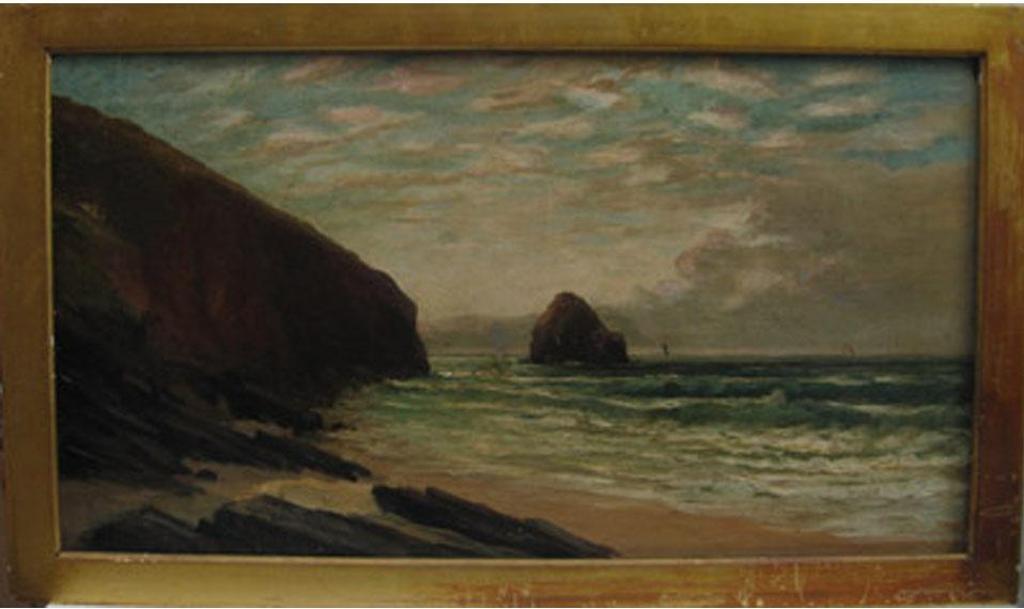 Richard Short (1841-1919) - Coastal View, North Cornwall