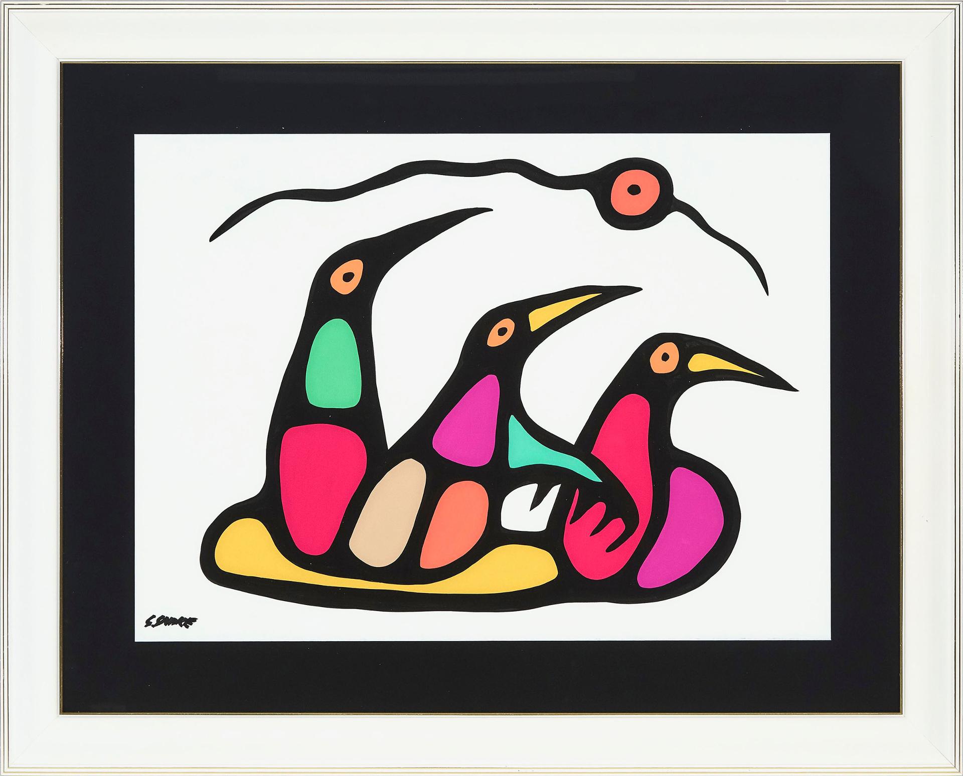 Stephen Snake (1967) - Untitled (Three Birds)
