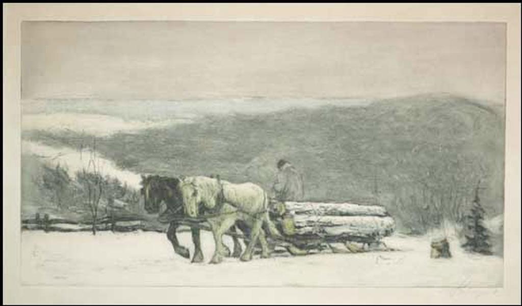 Frederick Simpson Coburn (1871-1960) - Logging in Winter