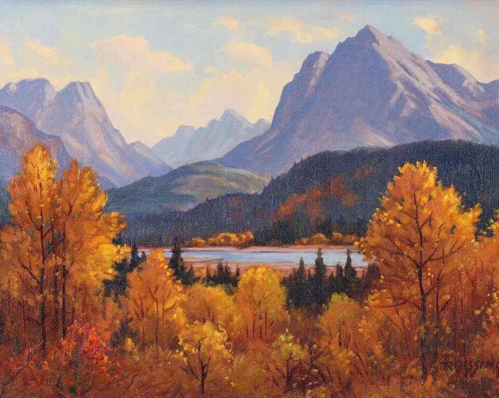 Roland Gissing (1895-1967) - Autumn, Athabasca River; 1952