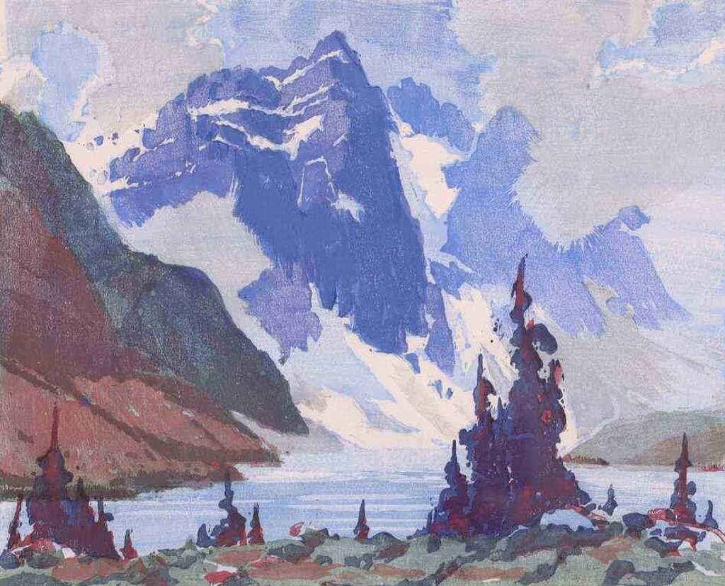 Barbara Harvey Leighton (1911-1986) - Mt. Fay, Moraine Lake