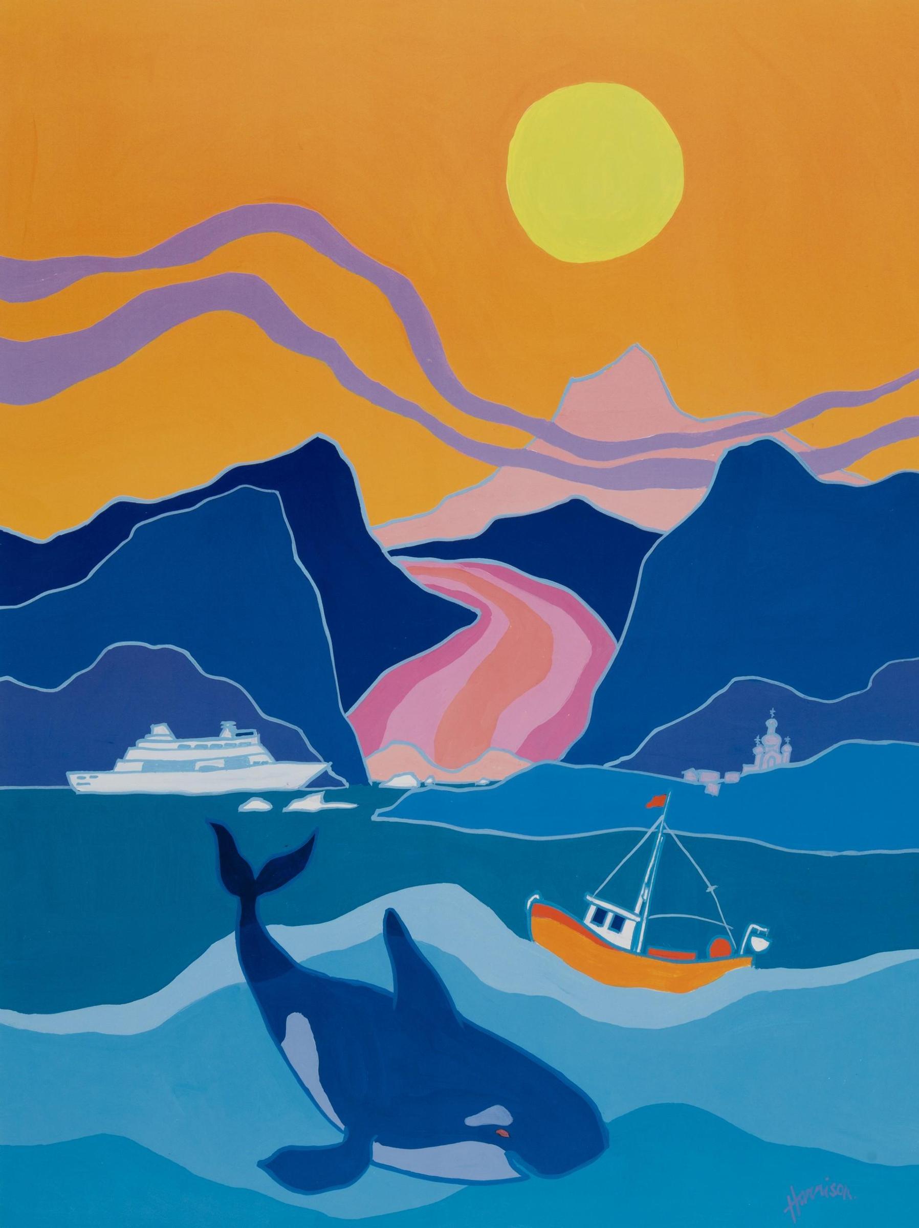 Ted Harrison (1926-2015) - Alaska Cruise