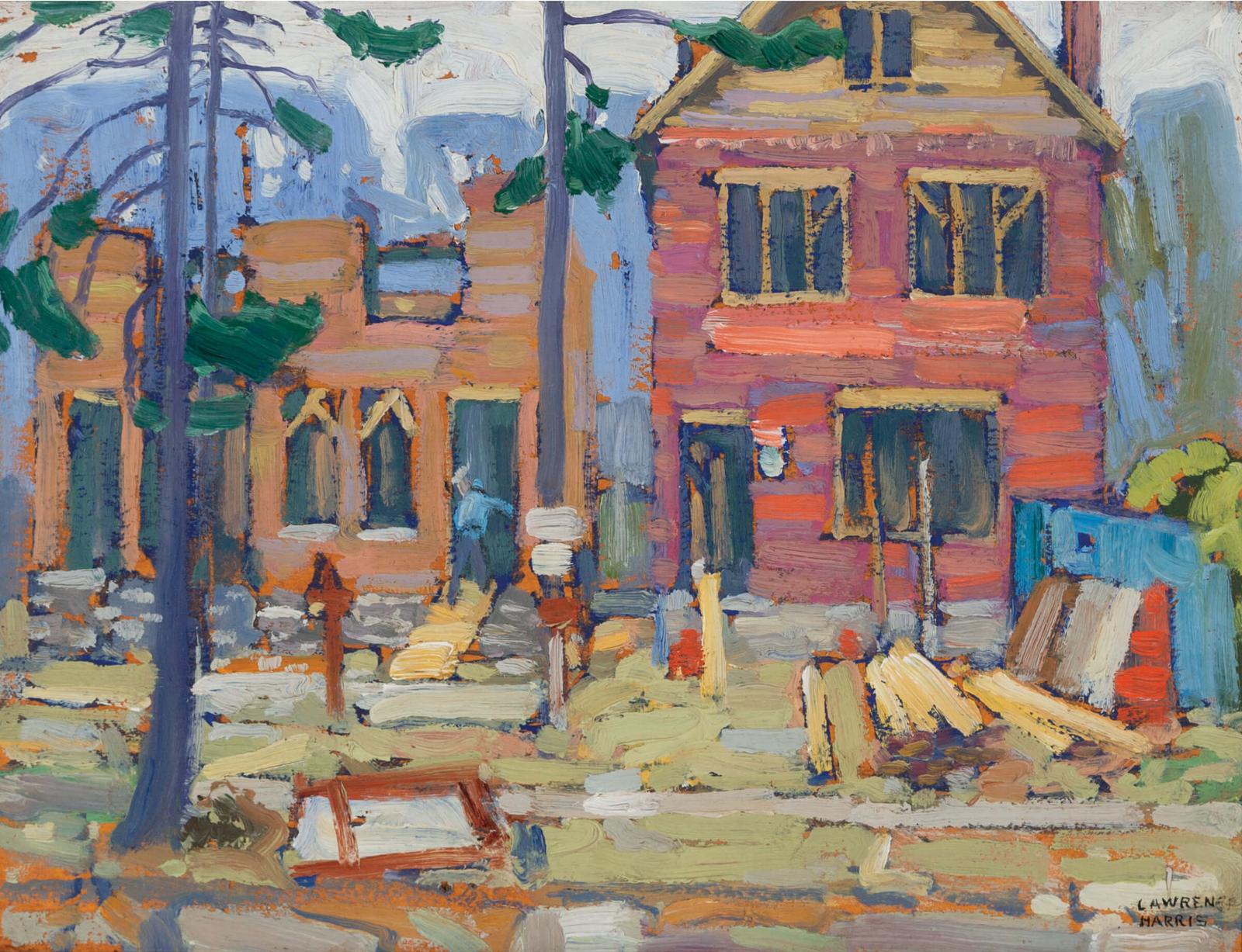Lawren Stewart Harris (1885-1970) - Houses Under Construction