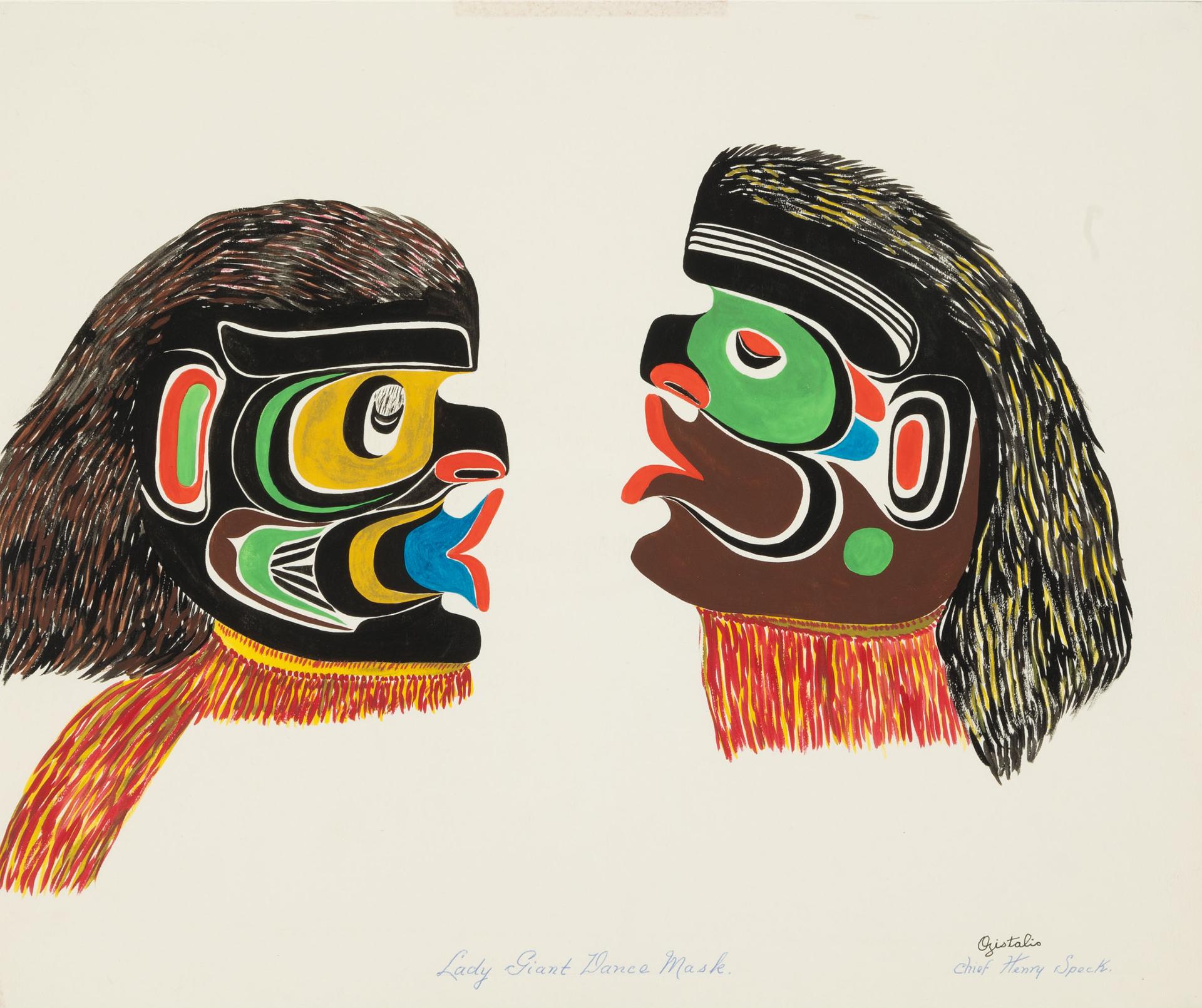 Chief Henry Speck (1908-1971) - Lady Giant Dance Mask