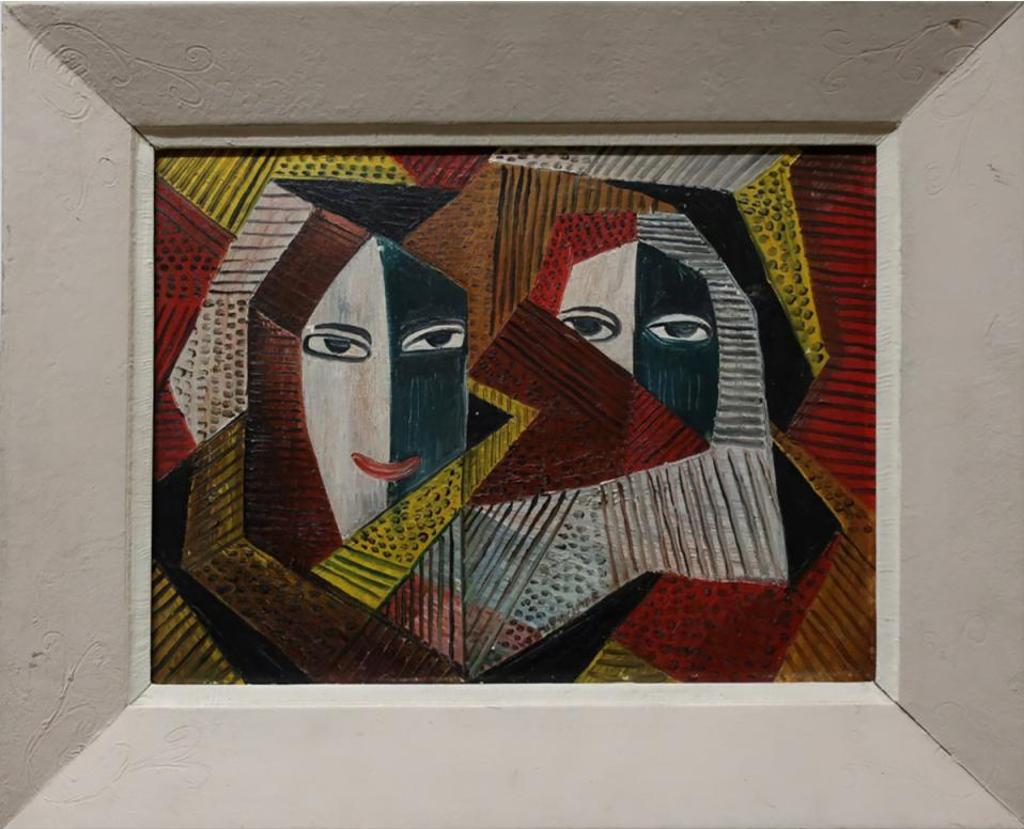 William John Bertram Newcombe (1907-1969) - Two Faces Half Hidden