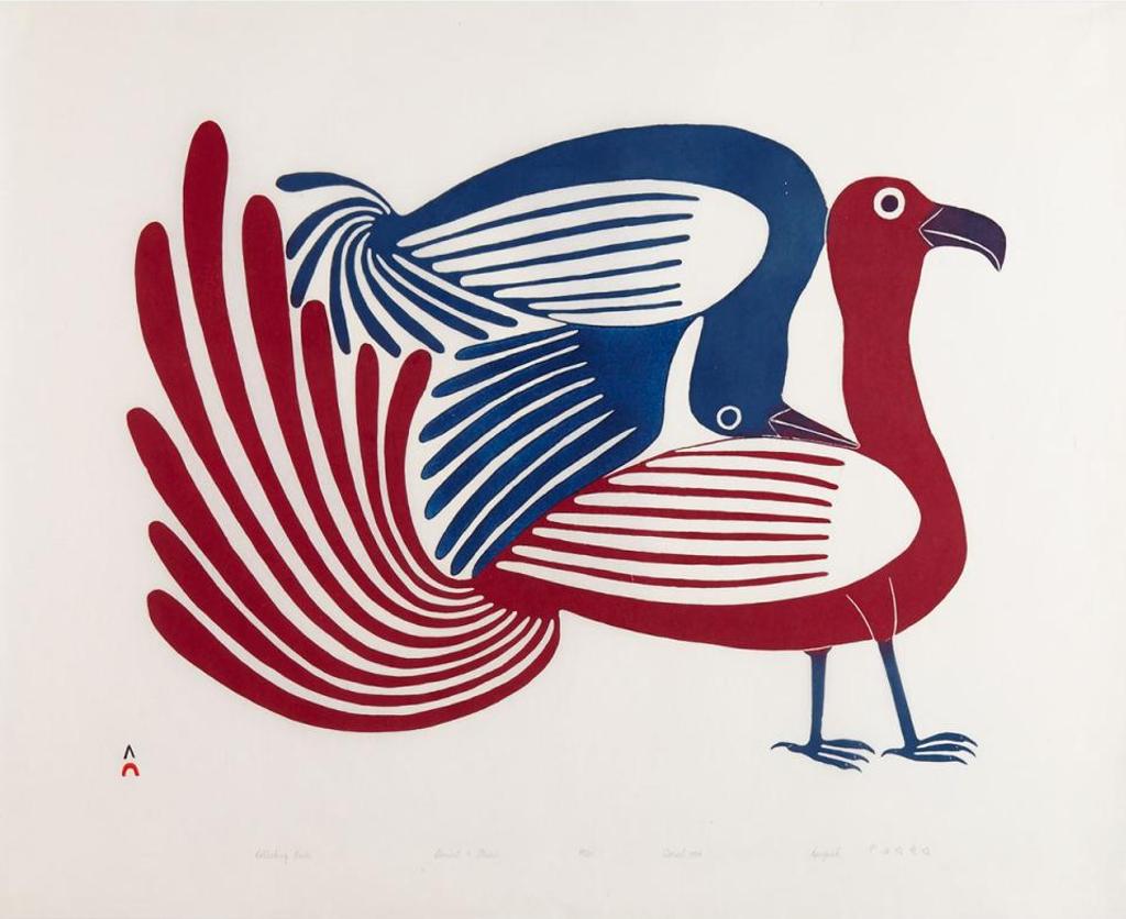 Kenojuak Ashevak (1927-2013) - Rollicking Birds