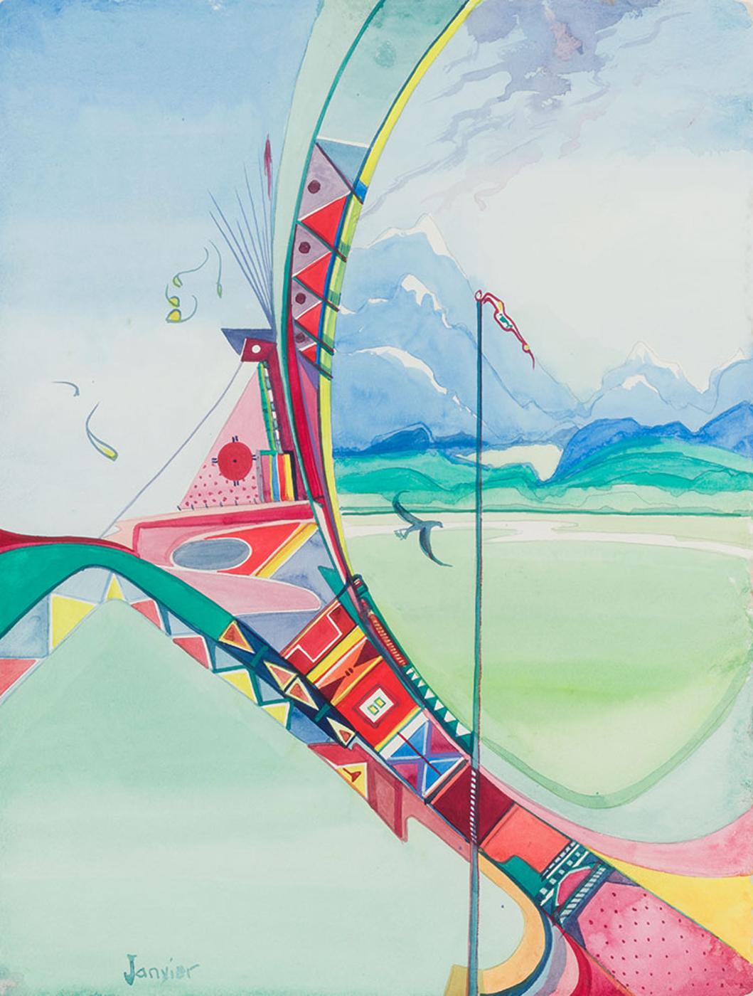 Alex Simeon Janvier (1935-2024) - The Great Divide