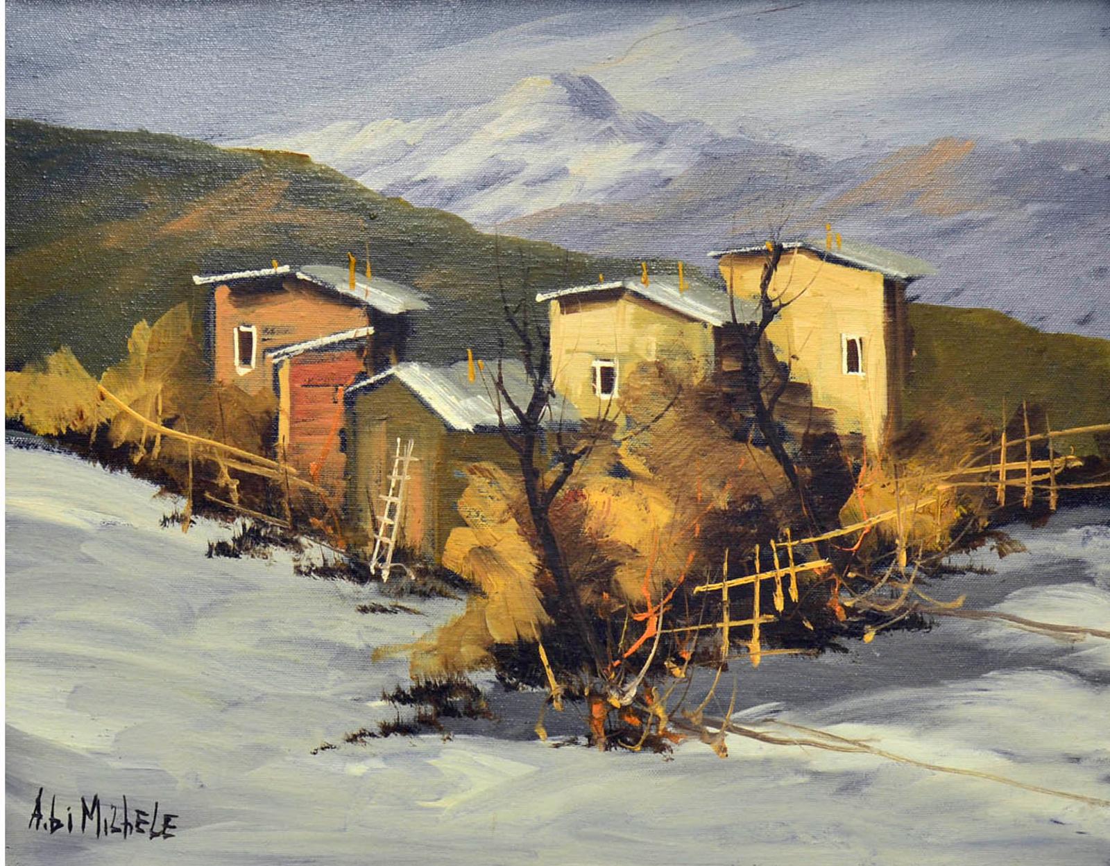 Antonio Di Michele (1953) - A town in winter