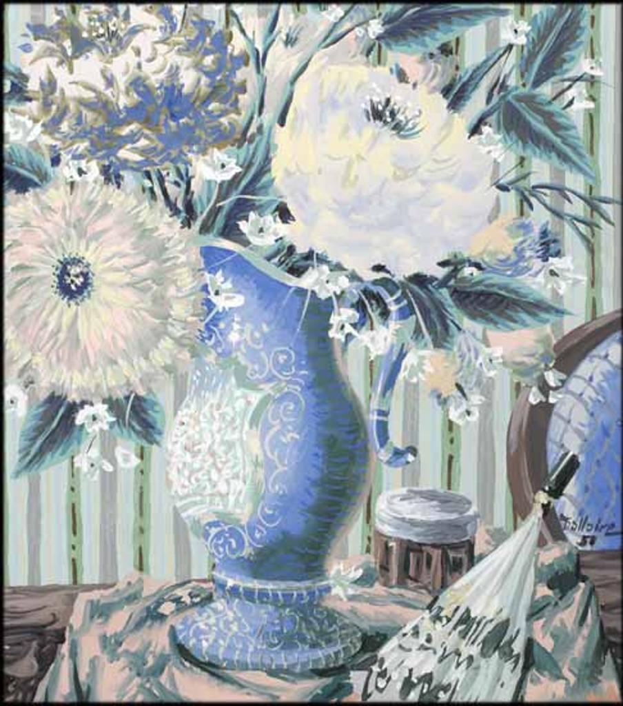 Jean-Philippe Dallaire (1916-1965) - Nature morte aux fleurs / Untitled (verso)