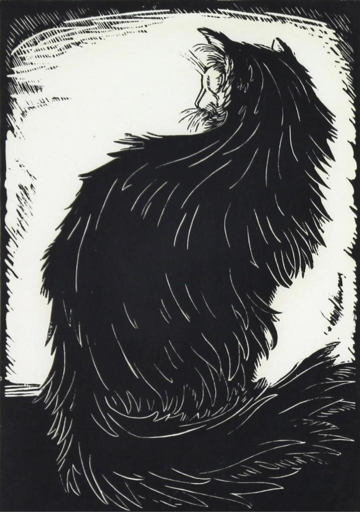 Margaret Dorothy Shelton (1915-1984) - The Black Cat; 1979