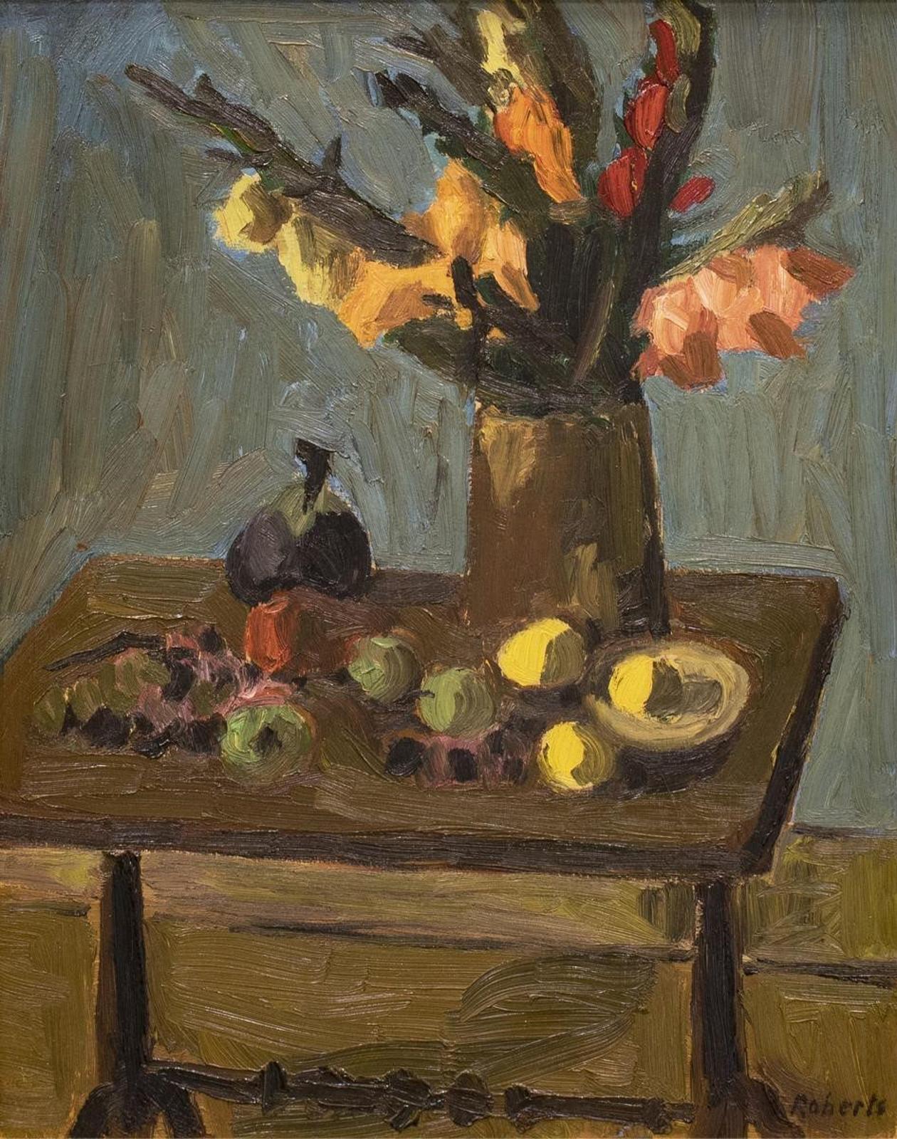 William Goodridge Roberts (1921-2001) - Gladiola And Fruit; 1949