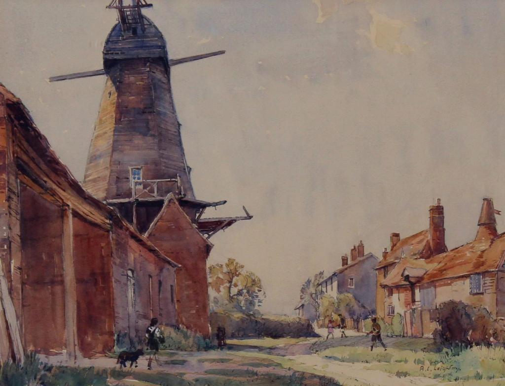 Alfred Crocker Leighton (1901-1965) - Derelict Mill, Staplecross, Sussex