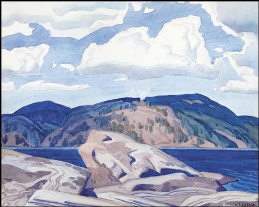 Alfred Joseph (A.J.) Casson (1898-1992) - Rolling Hills by the Lake