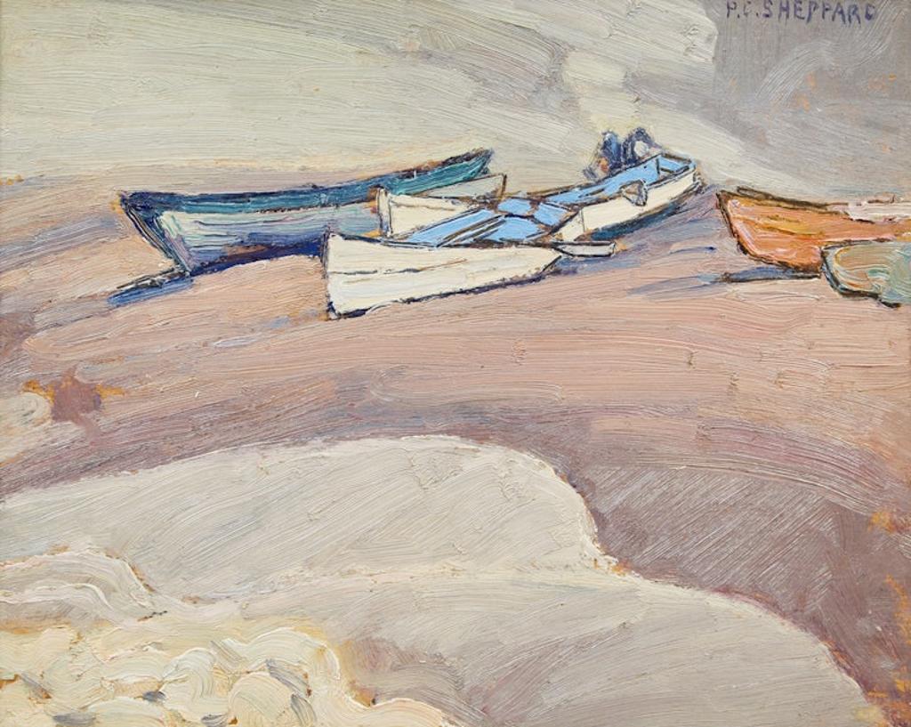 Peter Clapham (P.C.) Sheppard (1882-1965) - Boats on the Shore