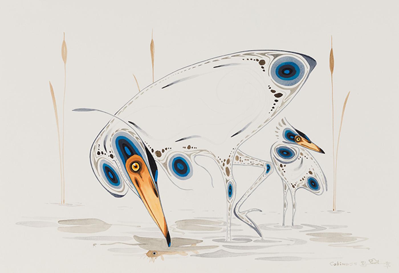 Eddy Cobiness (1933-1996) - Herons