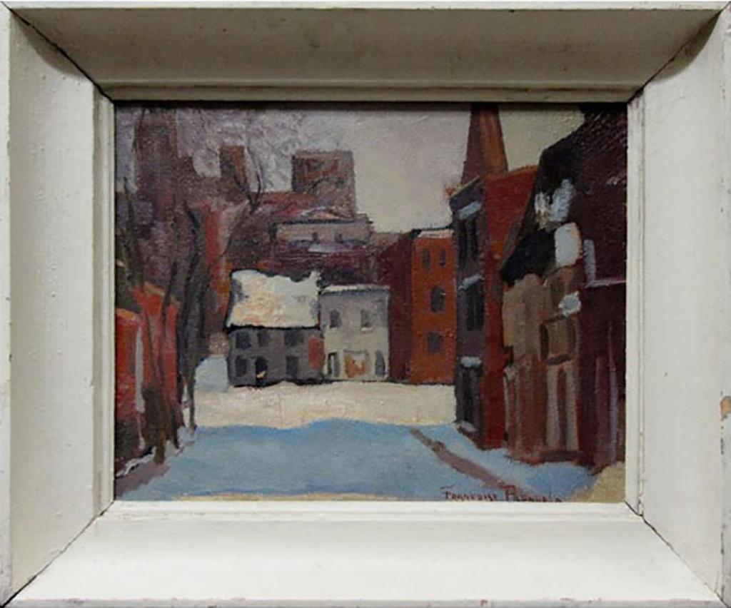 Francoise Pagnuelo (1918-1957) - Untitled (Sunlit Winter Street Scene)