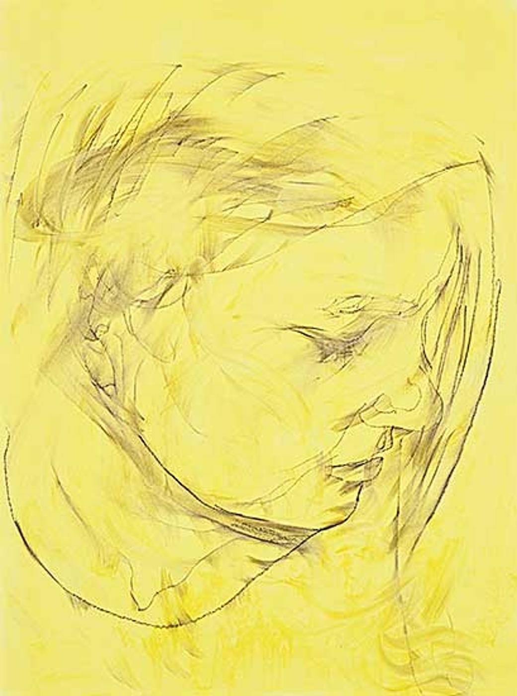 Allan Harding MacKay (1944) - Untitled - Portrait in Yellow