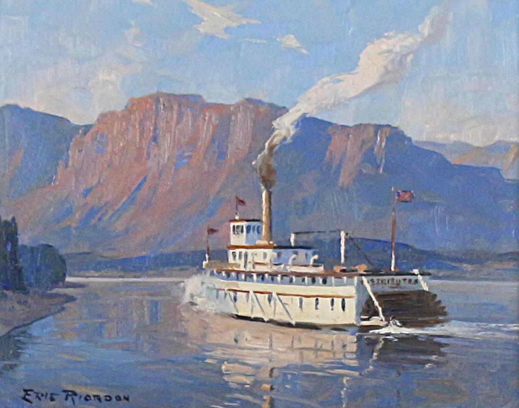 John Eric Benson Riordon (1906-1948) - Paddle  Steamer