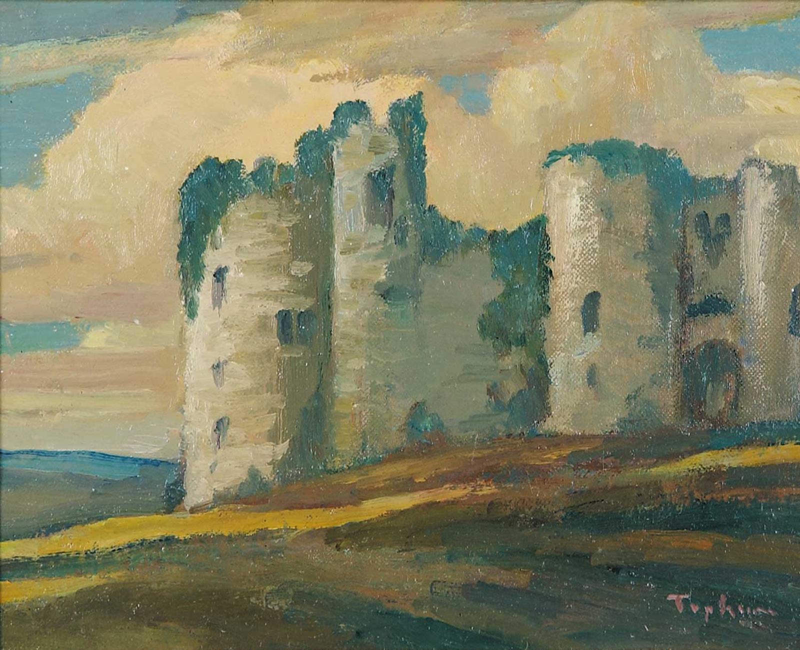 William Thurston Topham (1888-1966) - Storm Clouds - Chepstowe Castle