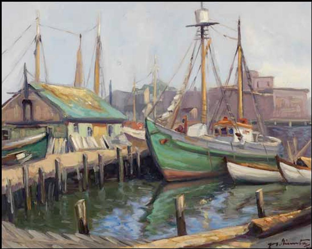 Joseph Giunta (1911-2001) - Scène portuaire