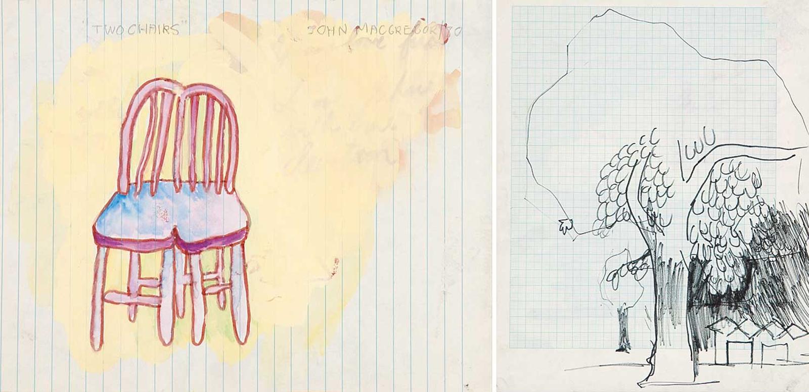 John Boyka MacGregor (1944-2019) - Two Chairs / Untitled Sketch