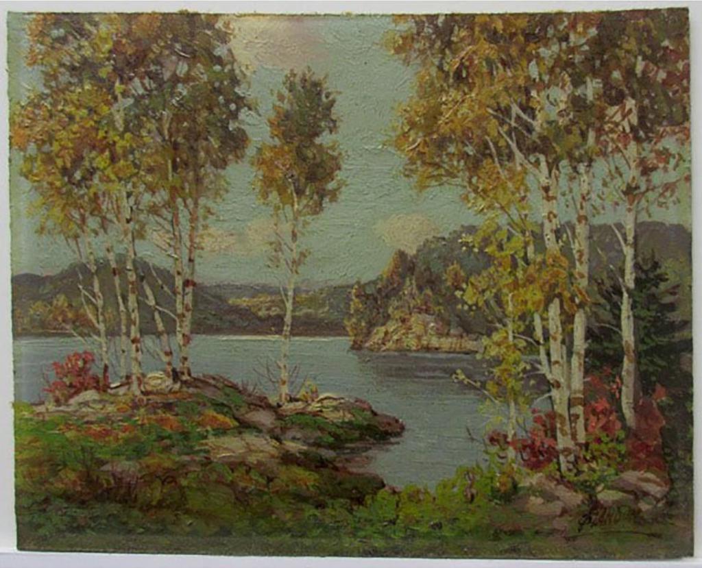 Otto Planding (1887-1964) - Fall Lake Scene