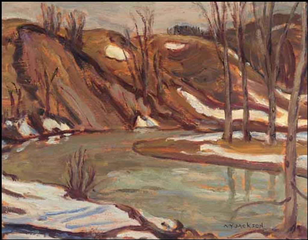 Alexander Young (A. Y.) Jackson (1882-1974) - Creek at Notre Dame de la Salette