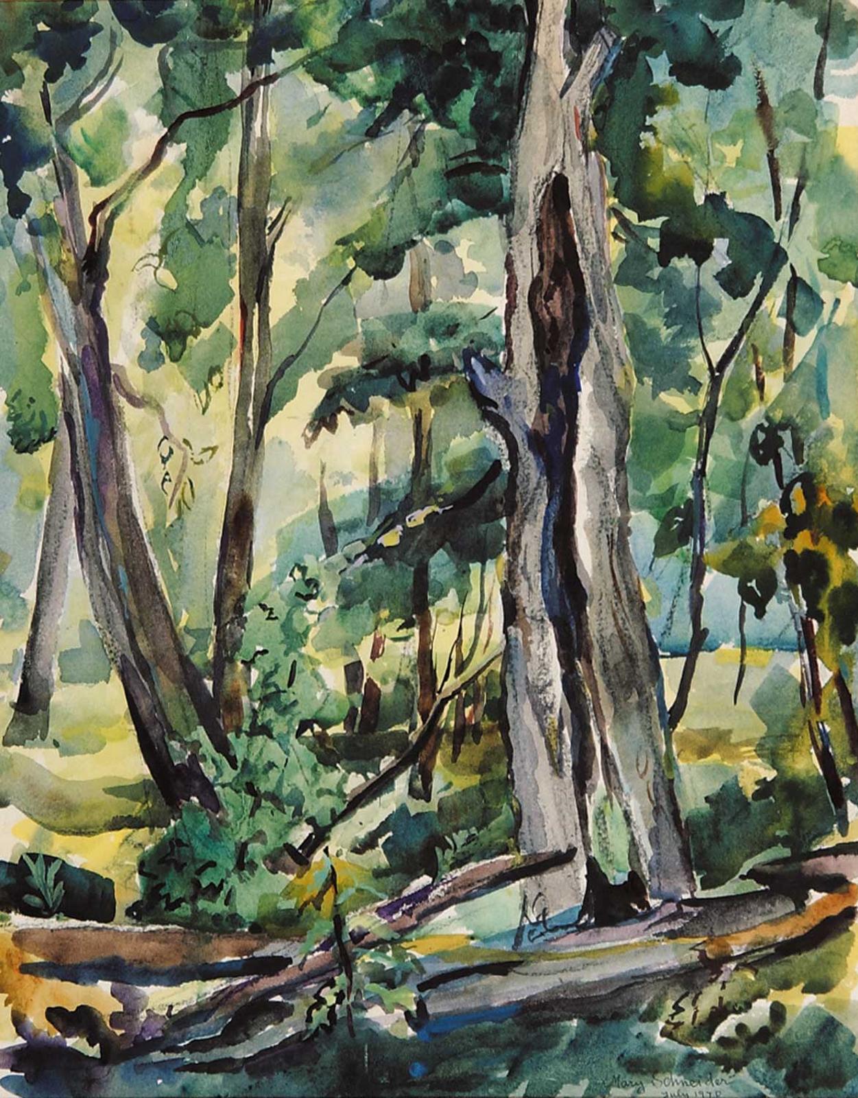 Mary Schneider (1900-1992) - Untitled - In the Forest
