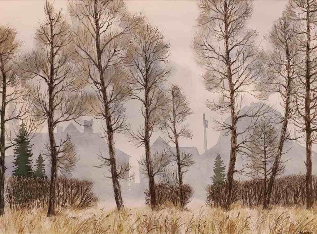 James Stanford (Stan) Perrott (1917-2001) - Winter Fog;1984