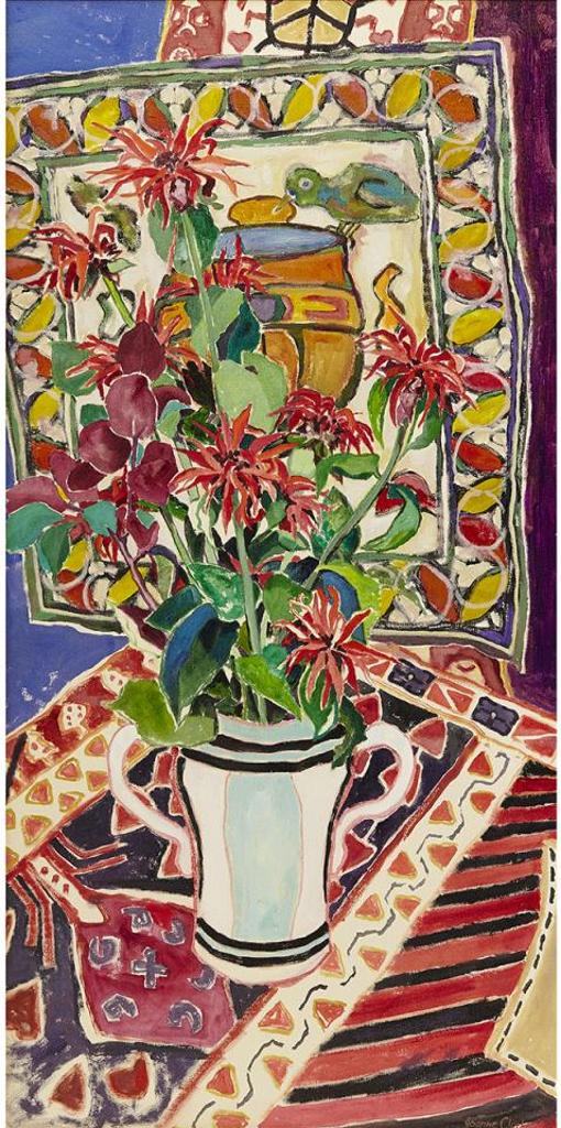 Joanne Clarke (1944) - Beebalm And Antique Tapestry