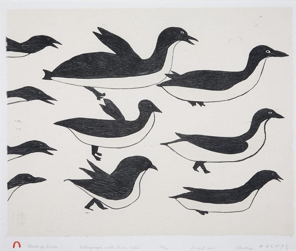 Ohotaq (Oqutaq) Mikkigak (1936-2014) - Flock Of Birds