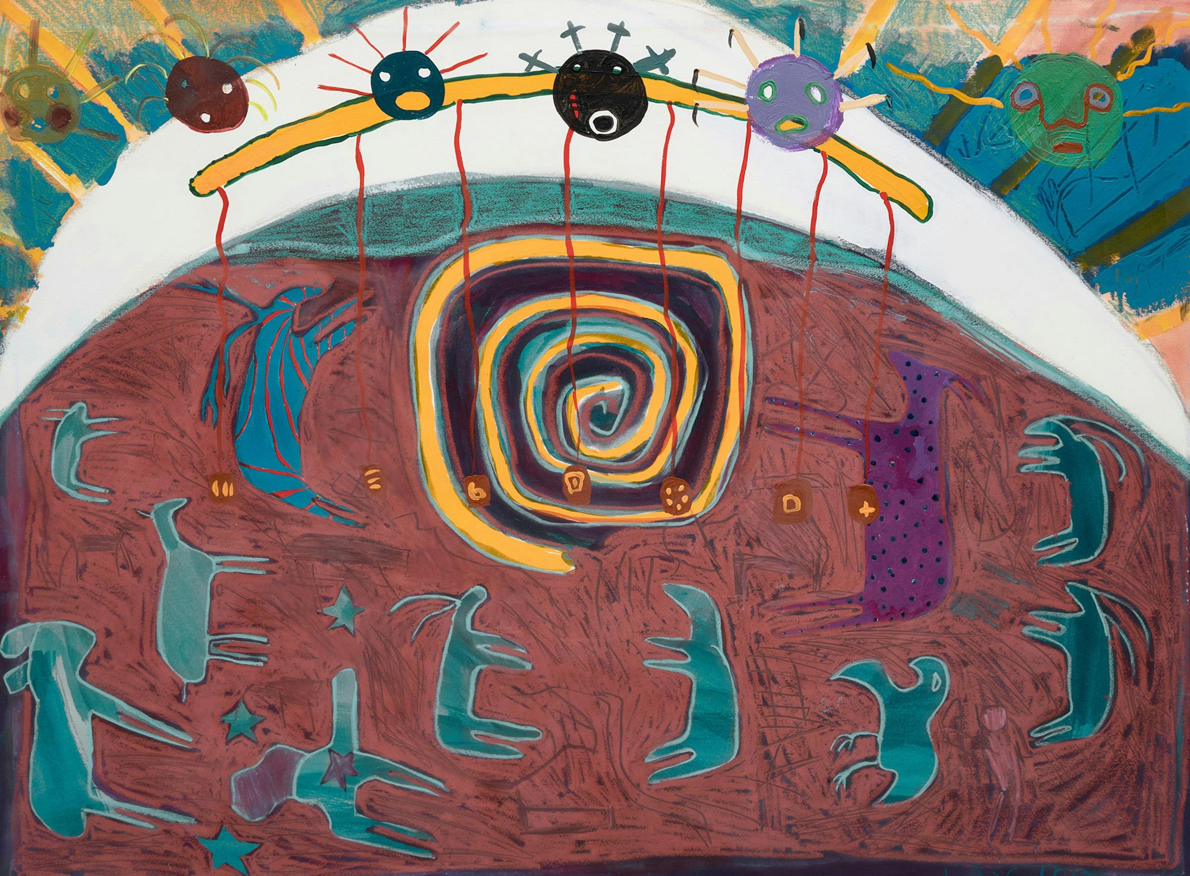 Jane Ash Poitras (1951) - Peyote Altar Vision, 1992
