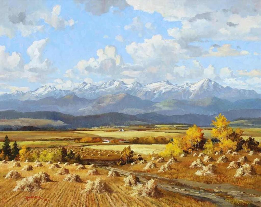 Duncan Mackinnon Crockford (1922-1991) - The Rockies From Dewinton, Alta.; 1975