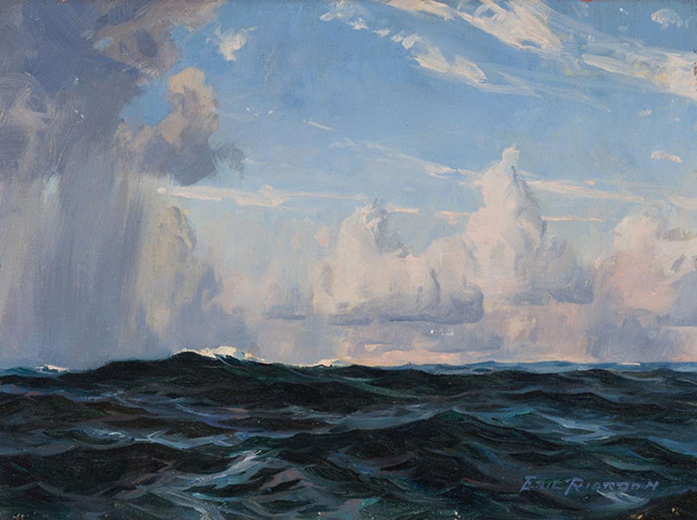 John Eric Benson Riordon (1906-1948) - Blue Skies over Choppy Seas