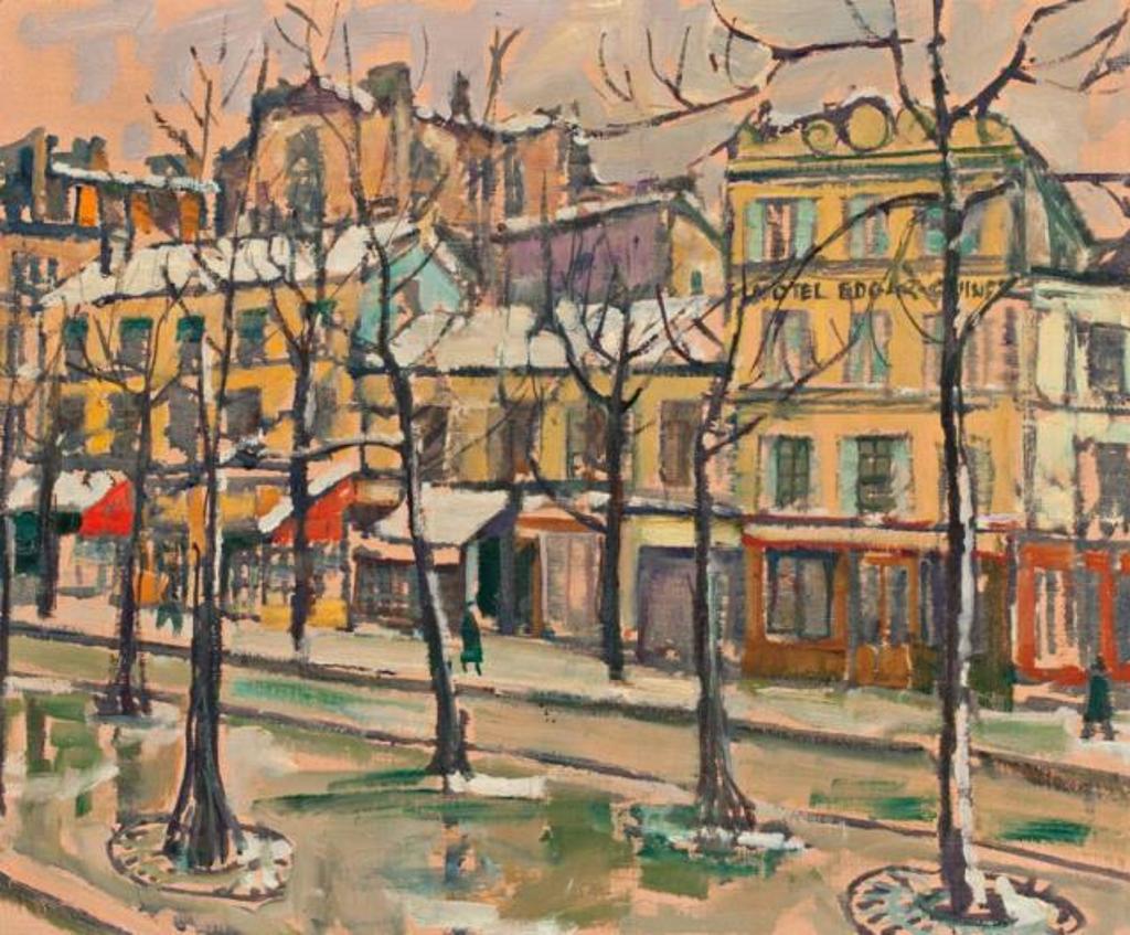 Llewellyn Petley-Jones (1908-1986) - Snow in Montparnasse
