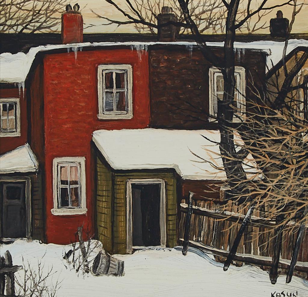 John Kasyn (1926-2008) - Back Of Kensington St.,  Toronto