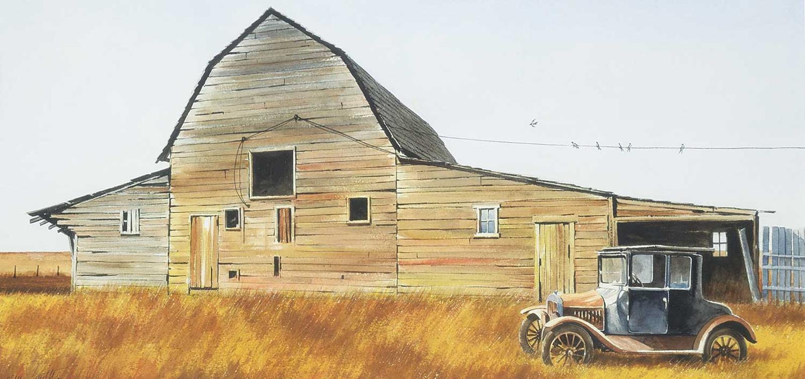 Bern Smith - Untitled - The Old Car and the Barn